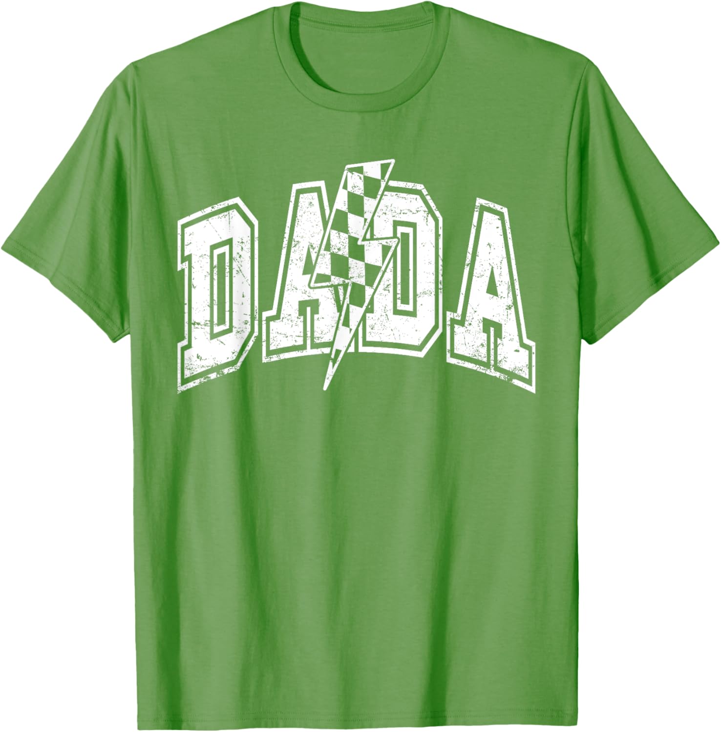 Dada Lightning Bolt Checkered Varsity Dad Men Father's Day