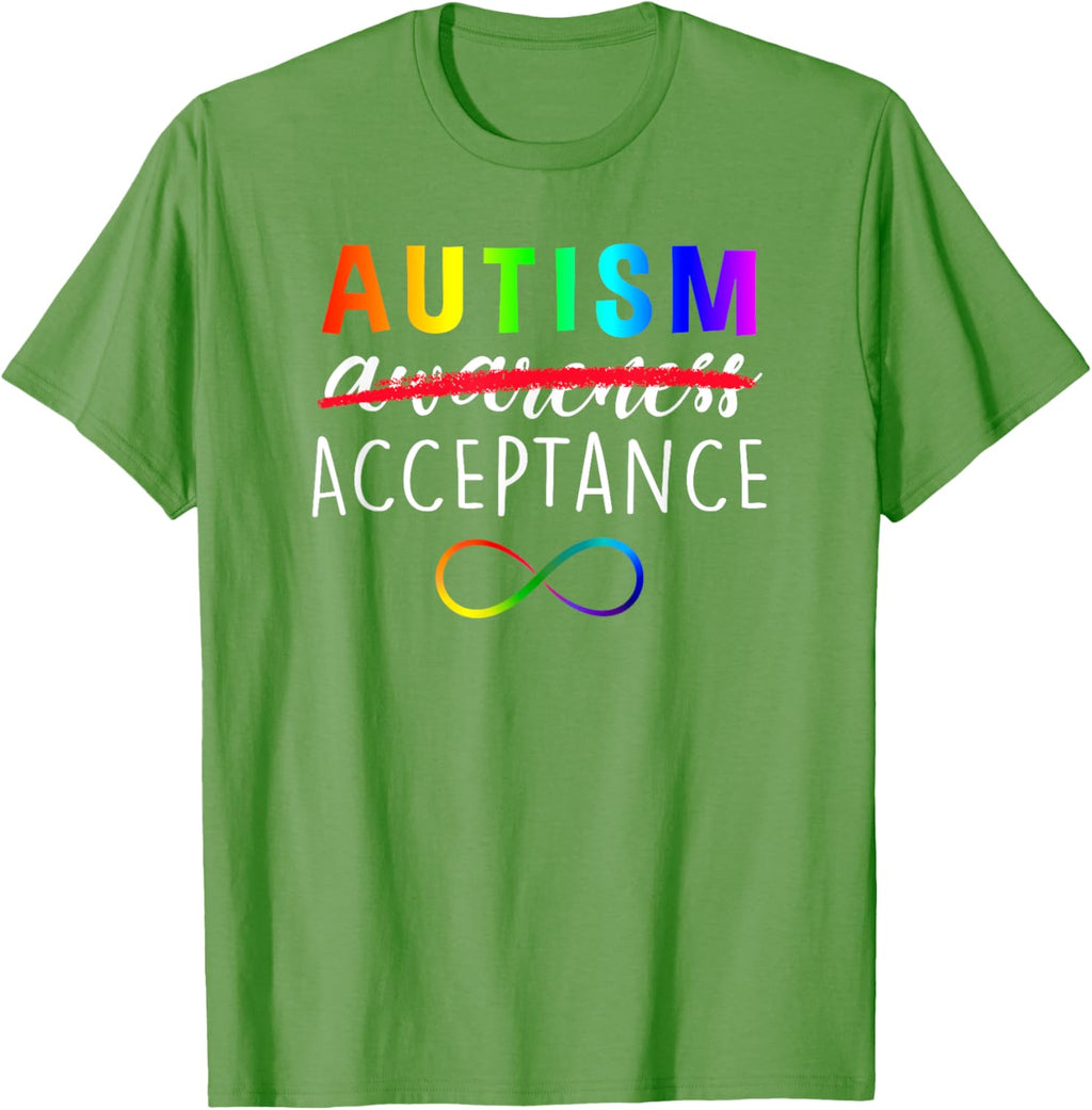 Autism - Red Instead - Acceptance Not Awareness