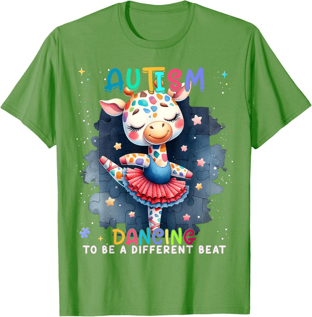 Autism Awareness Cute Unicorn Dancing To A Different Beat