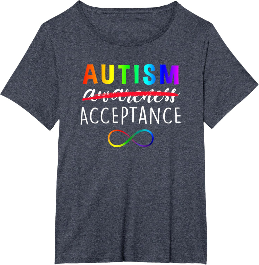 Autism - Red Instead - Acceptance Not Awareness