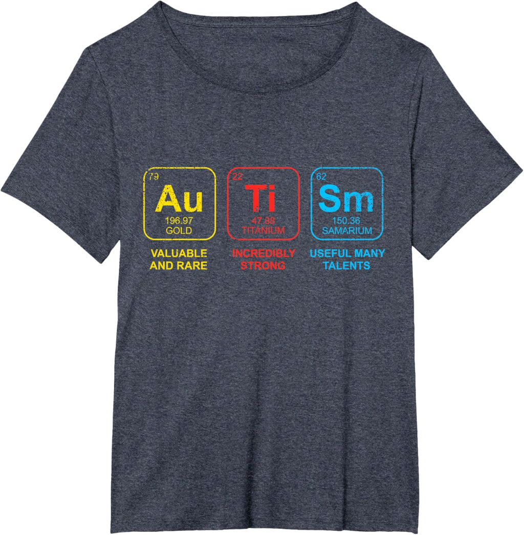Autism Awareness Women Men Kids Elements Periodic Table ASD