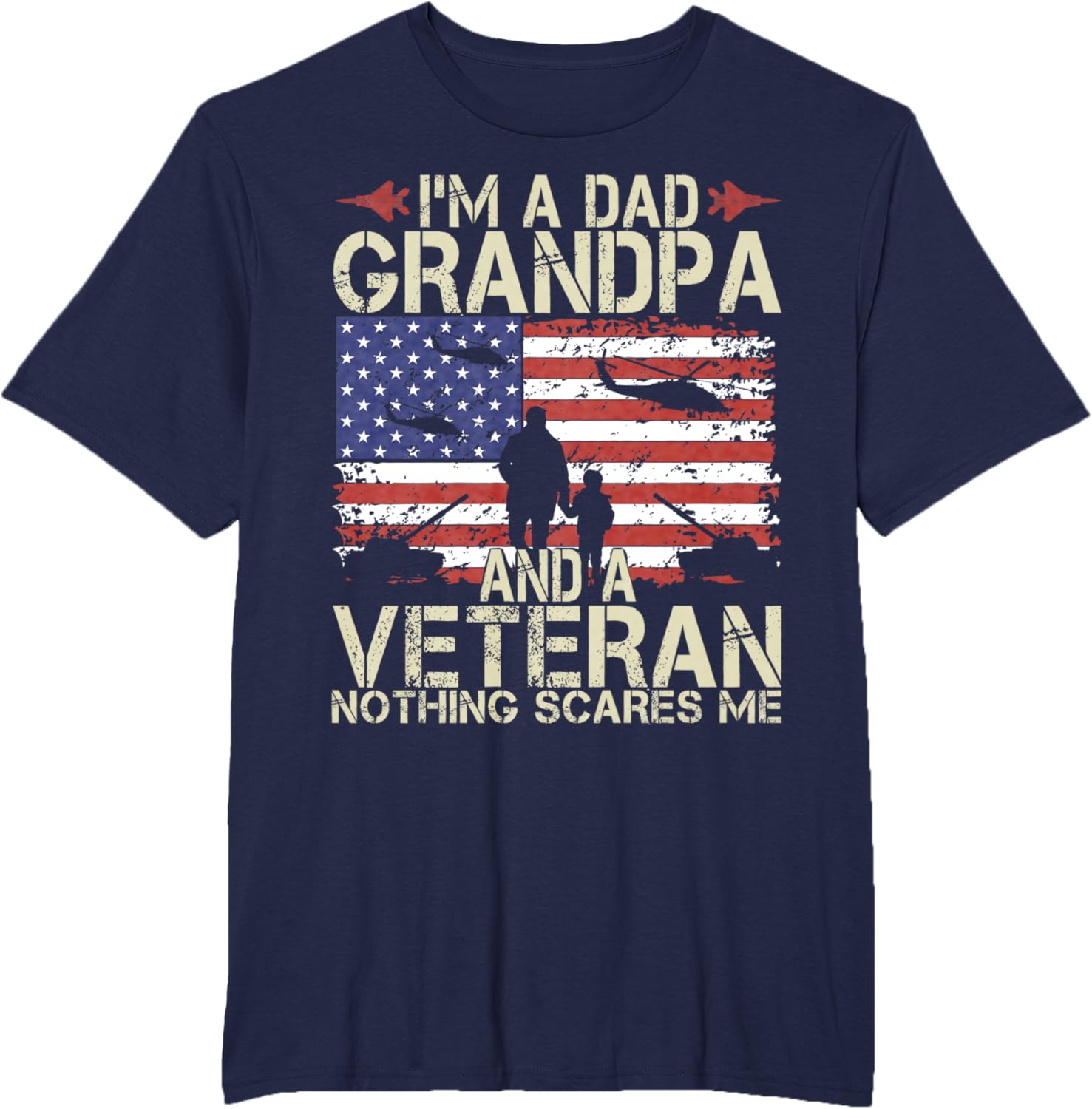 I'm A Dad Grandpa And Veteran Fathers Day Papa Grandpa Gifts