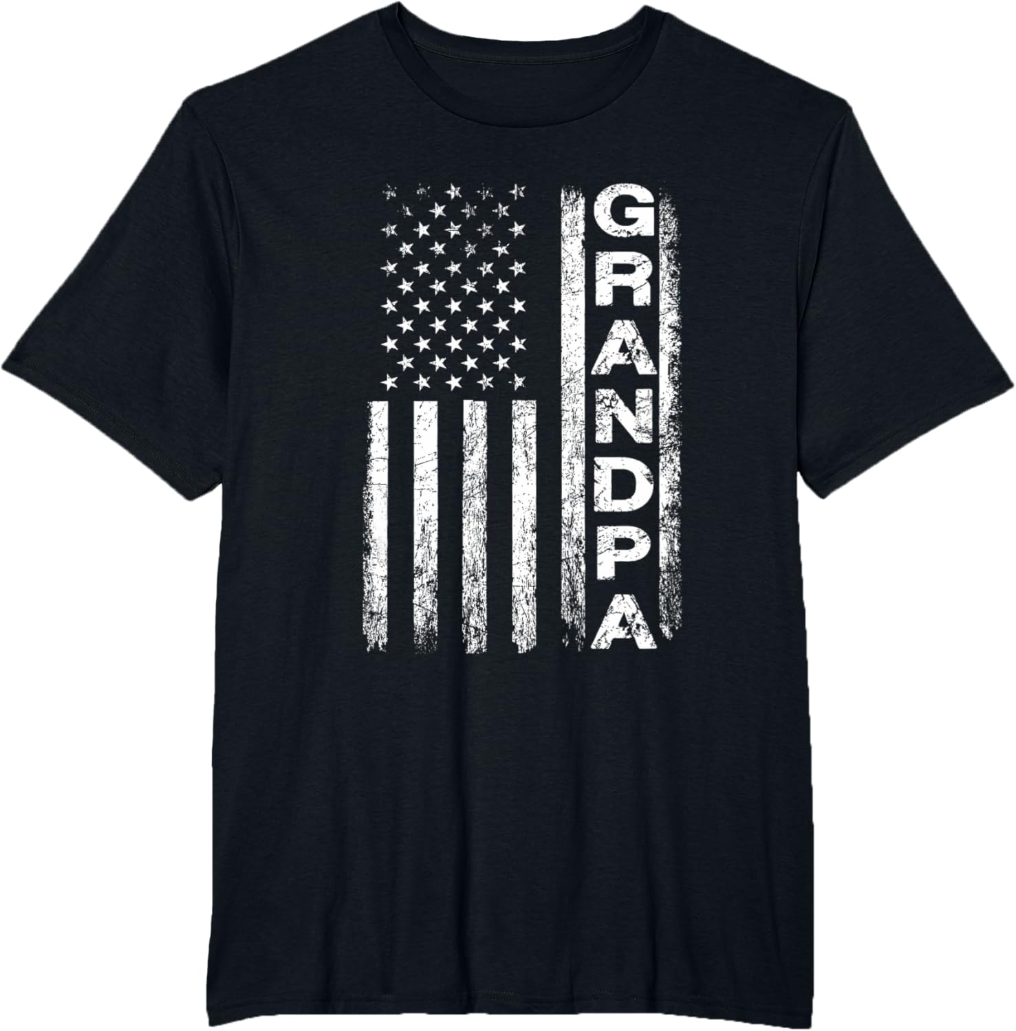 Grandpa Vintage American Flag Father's Day 4th of July Papa