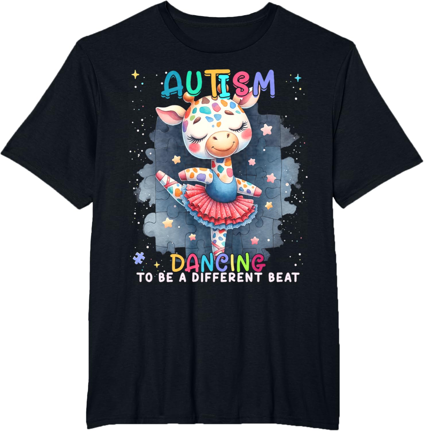 Autism Awareness Cute Unicorn Dancing To A Different Beat