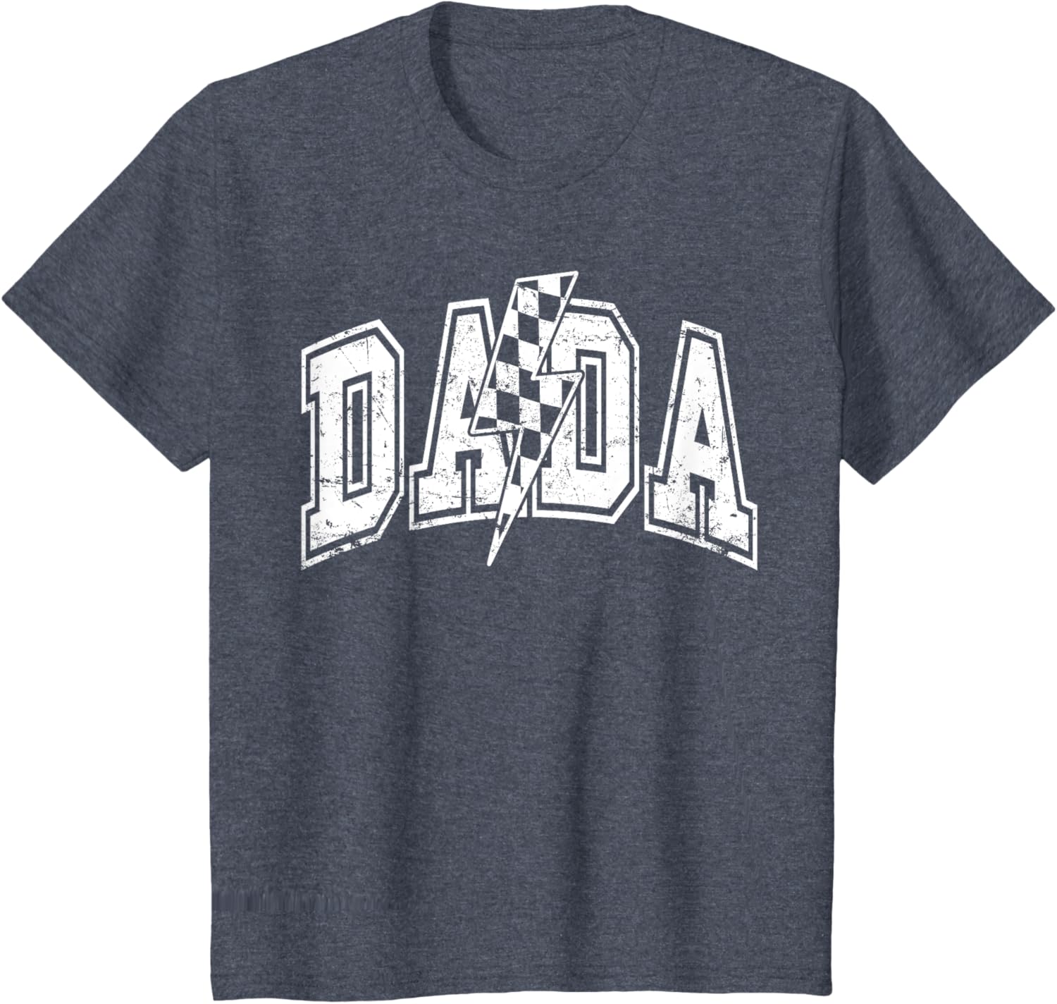 Dada Lightning Bolt Checkered Varsity Dad Men Father's Day