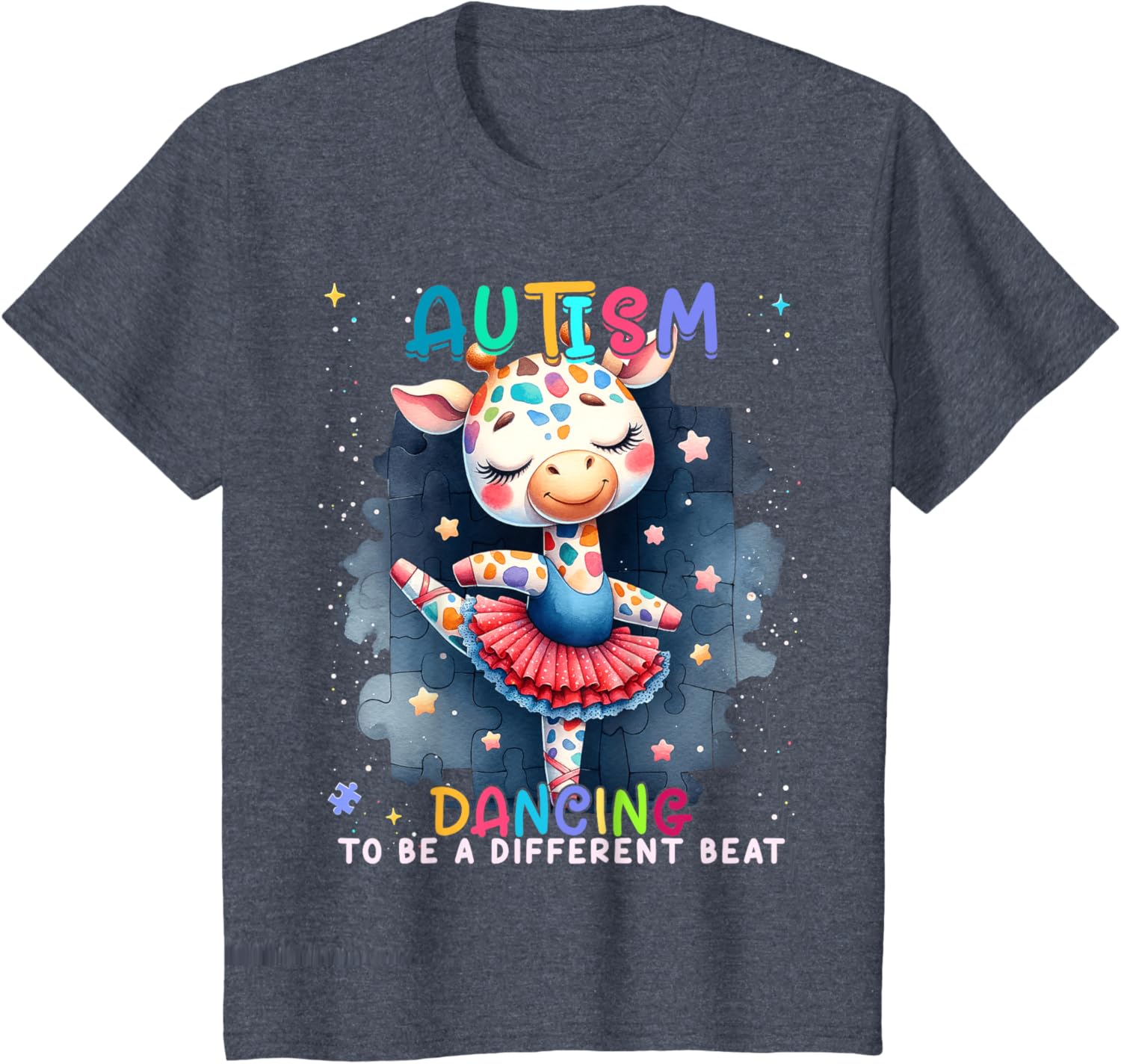 Autism Awareness Cute Unicorn Dancing To A Different Beat