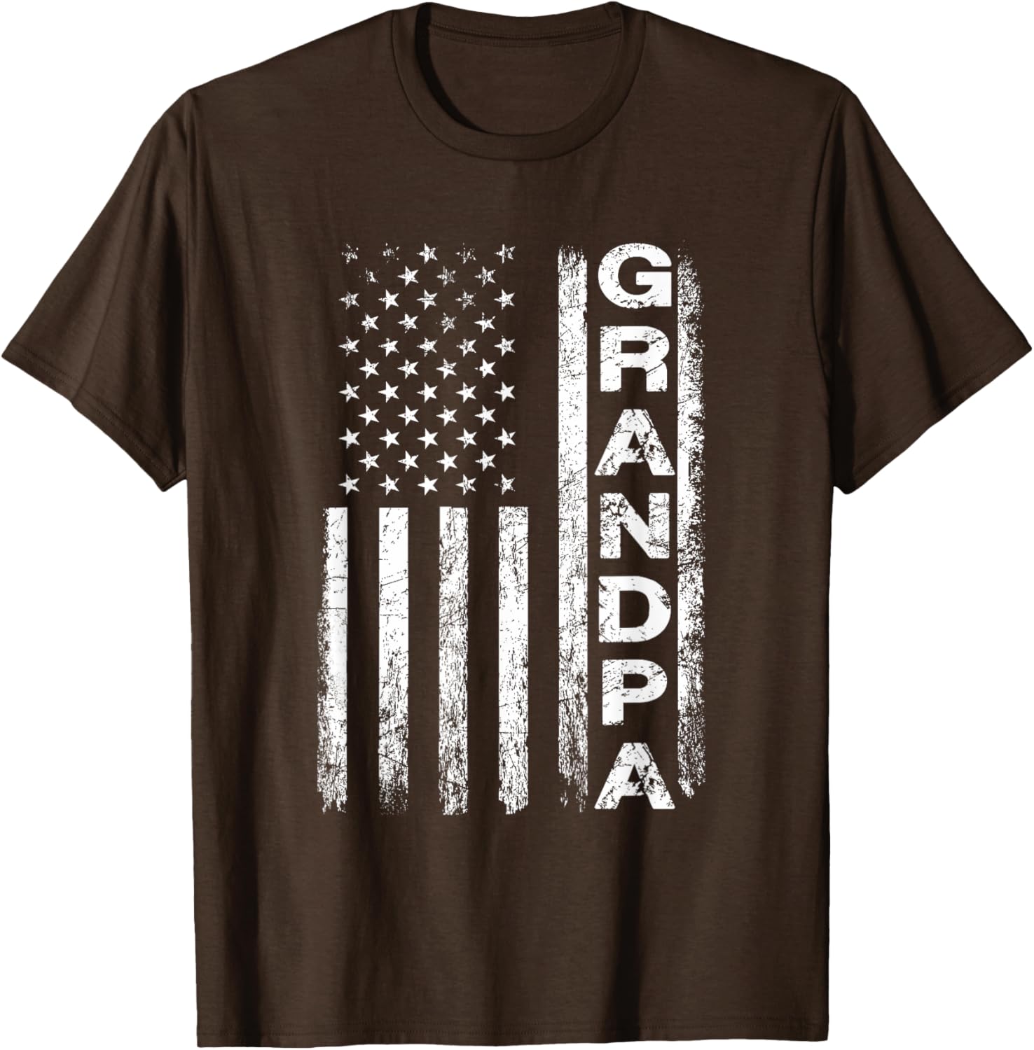 Grandpa Vintage American Flag Father's Day 4th of July Papa
