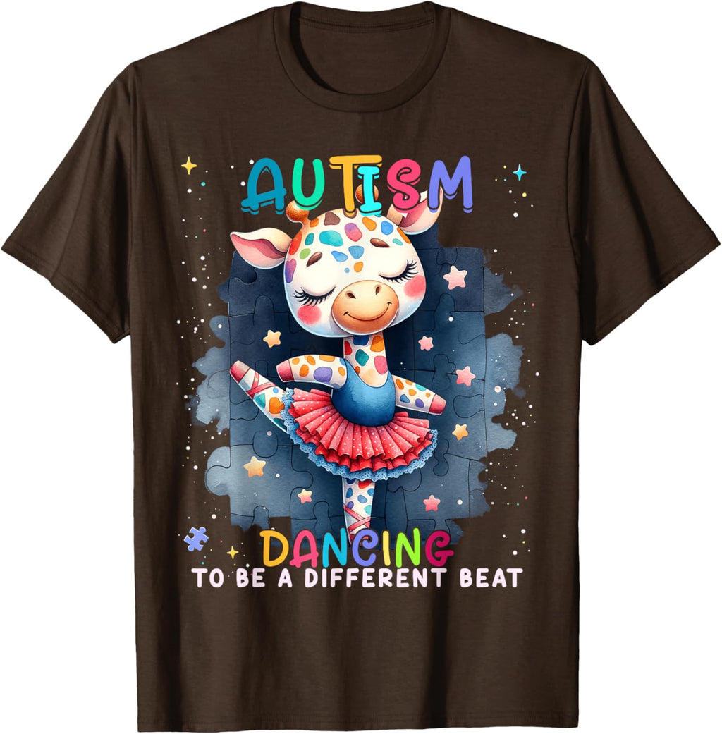 Autism Awareness Cute Unicorn Dancing To A Different Beat