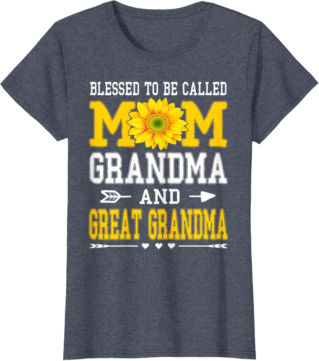 Blessed To Be Called Mom Grandma Great Grandma Mother's Day Mother Shirt