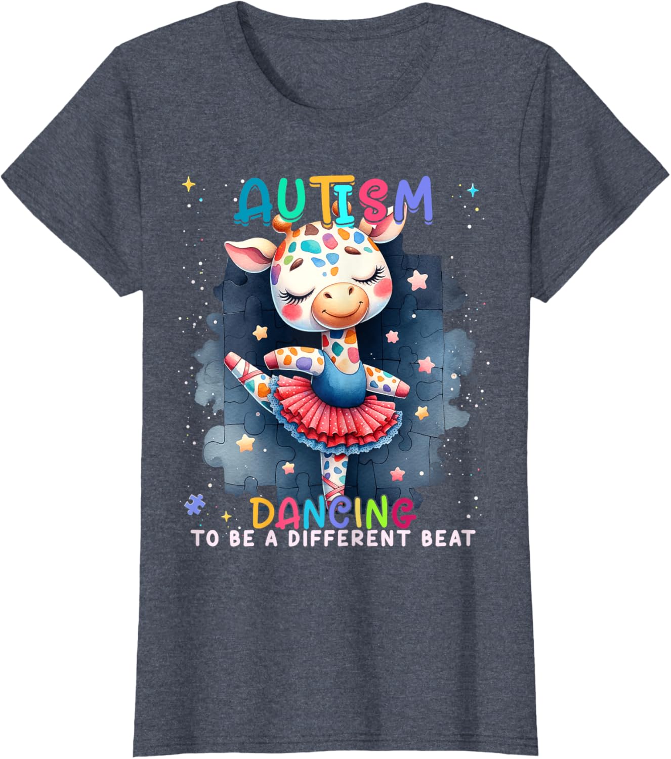 Autism Awareness Cute Unicorn Dancing To A Different Beat