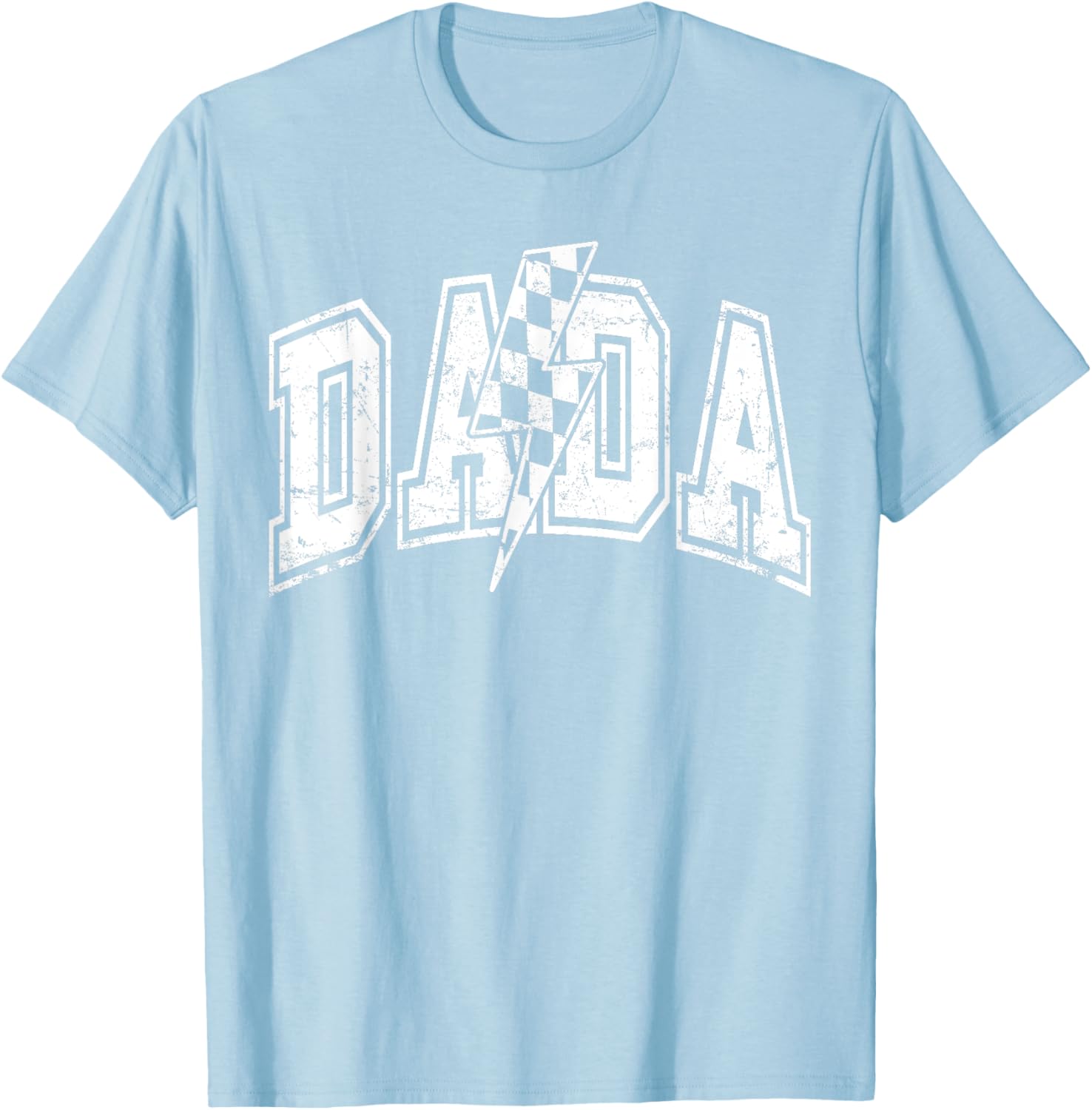 Dada Lightning Bolt Checkered Varsity Dad Men Father's Day