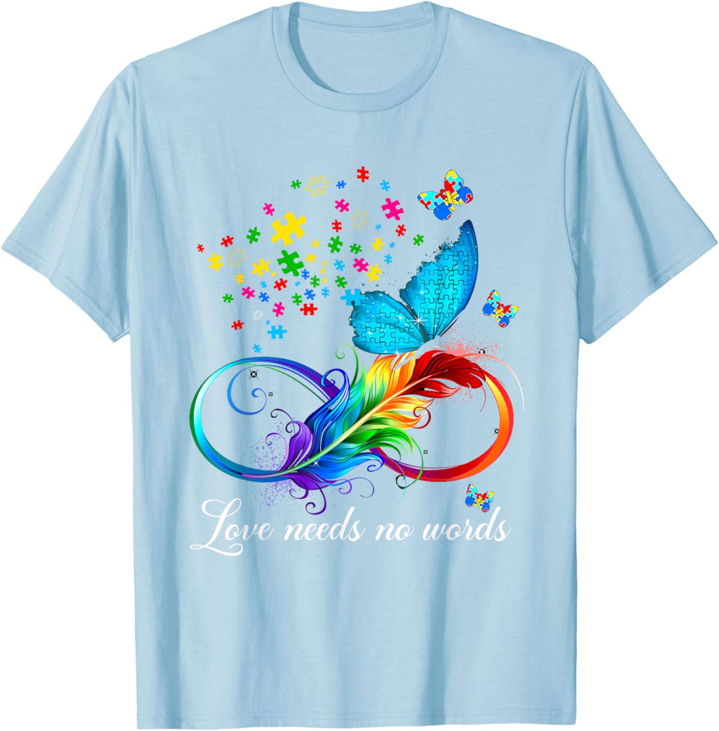 Love Needs No Words Autism Kids Mom Support Autism Awareness