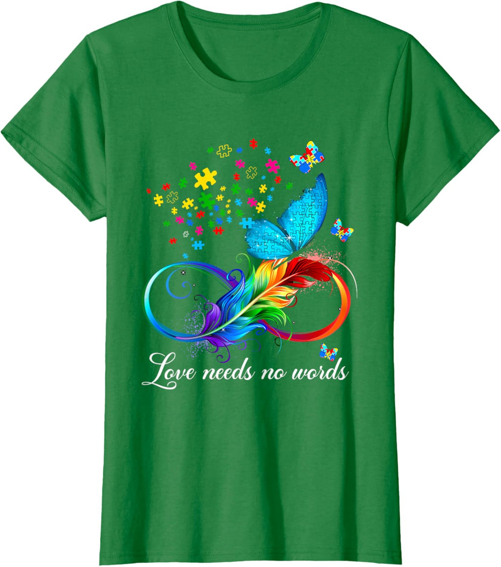 Love Needs No Words Autism Kids Mom Support Autism Awareness