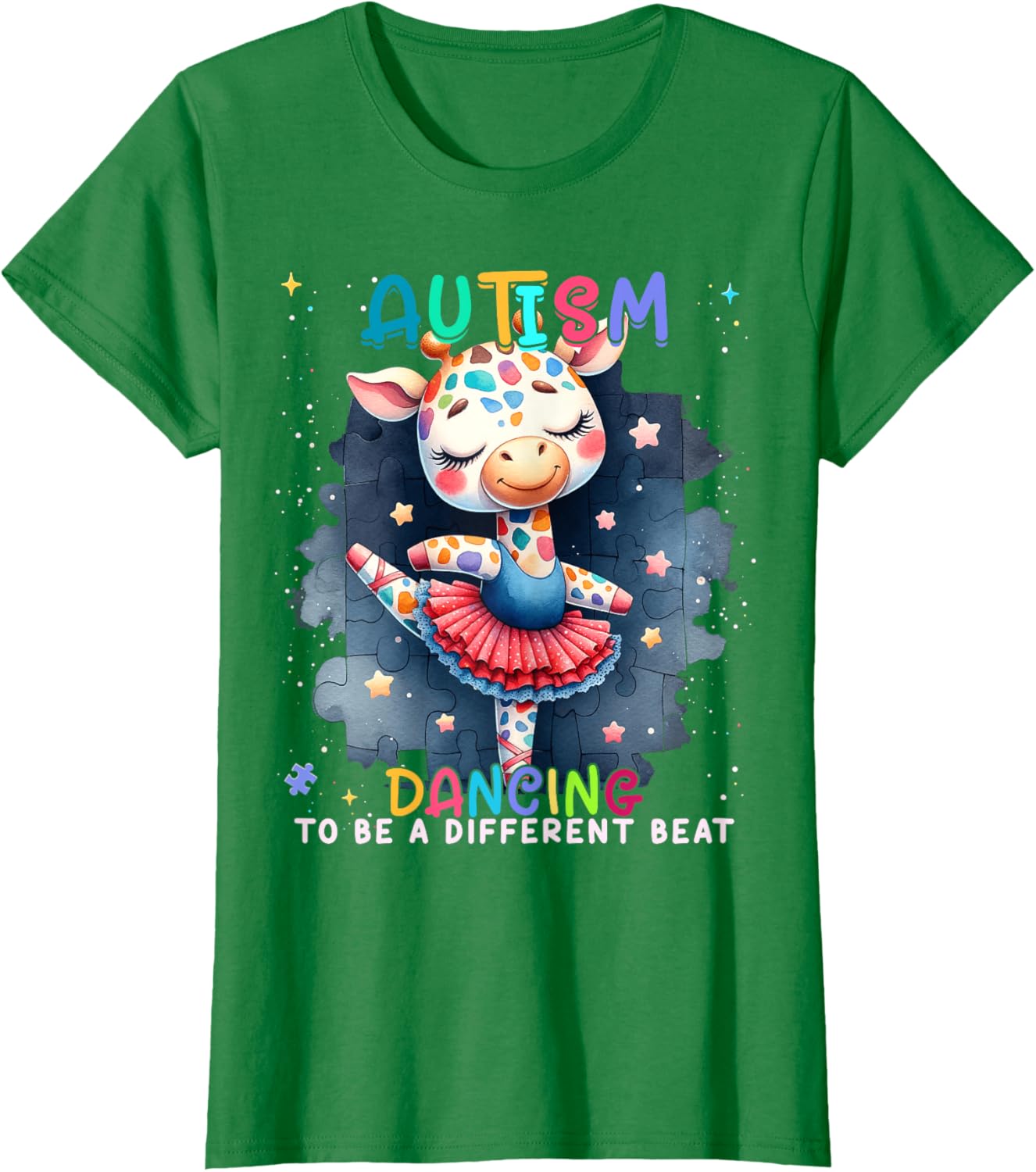 Autism Awareness Cute Unicorn Dancing To A Different Beat