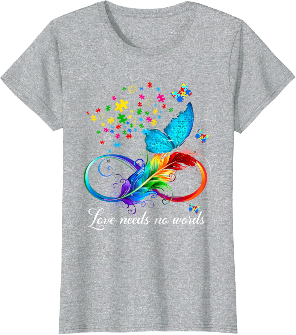 Love Needs No Words Autism Kids Mom Support Autism Awareness