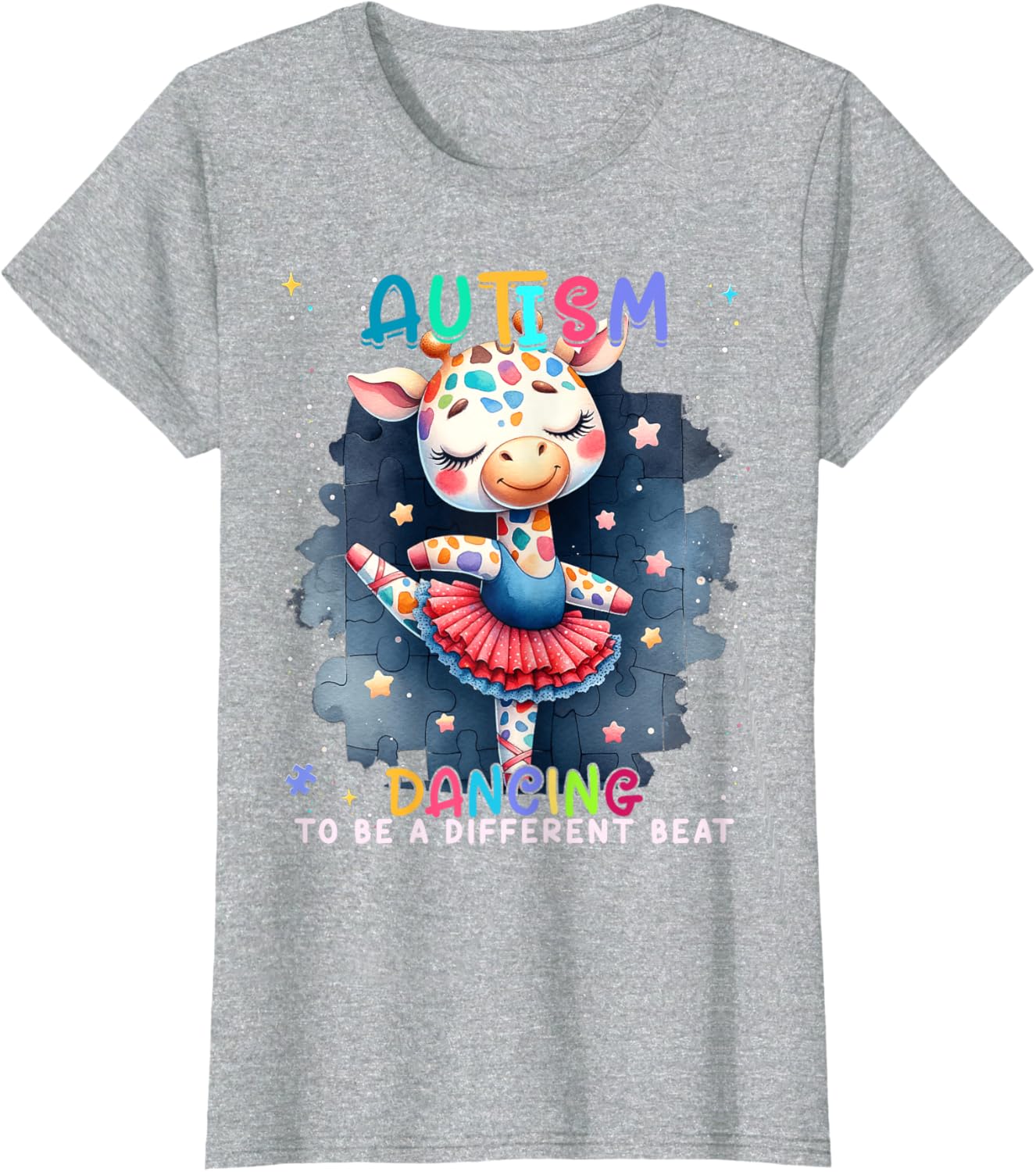 Autism Awareness Cute Unicorn Dancing To A Different Beat