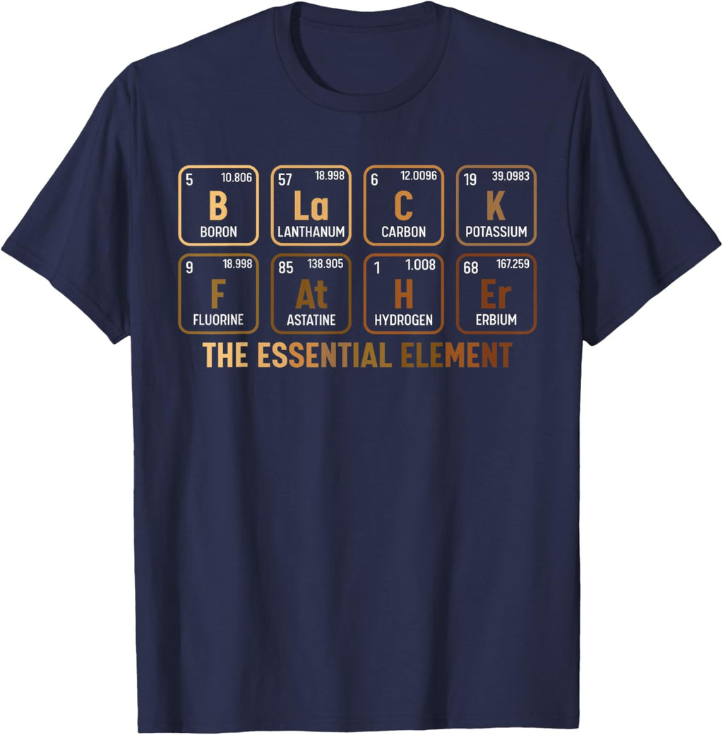 Mens Black Father's Day Black Dad Black Father Essential Element