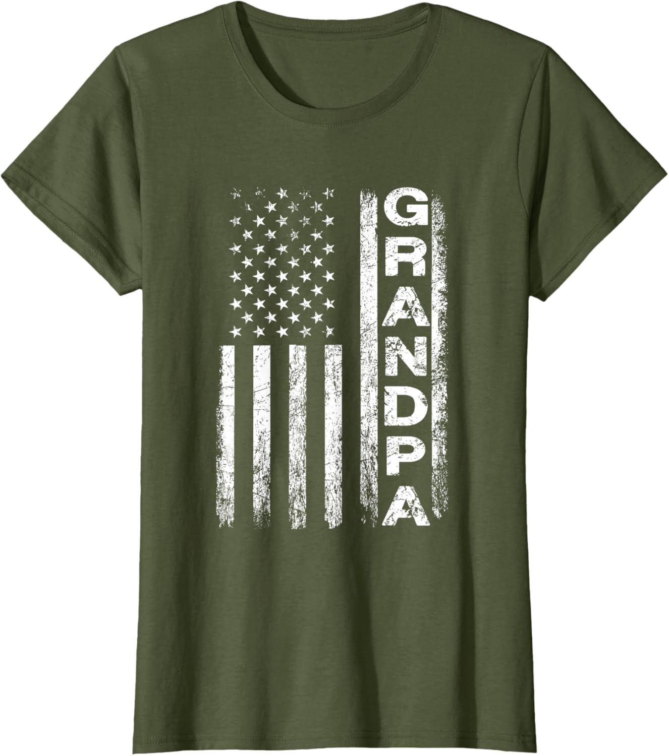 Grandpa Vintage American Flag Father's Day 4th of July Papa