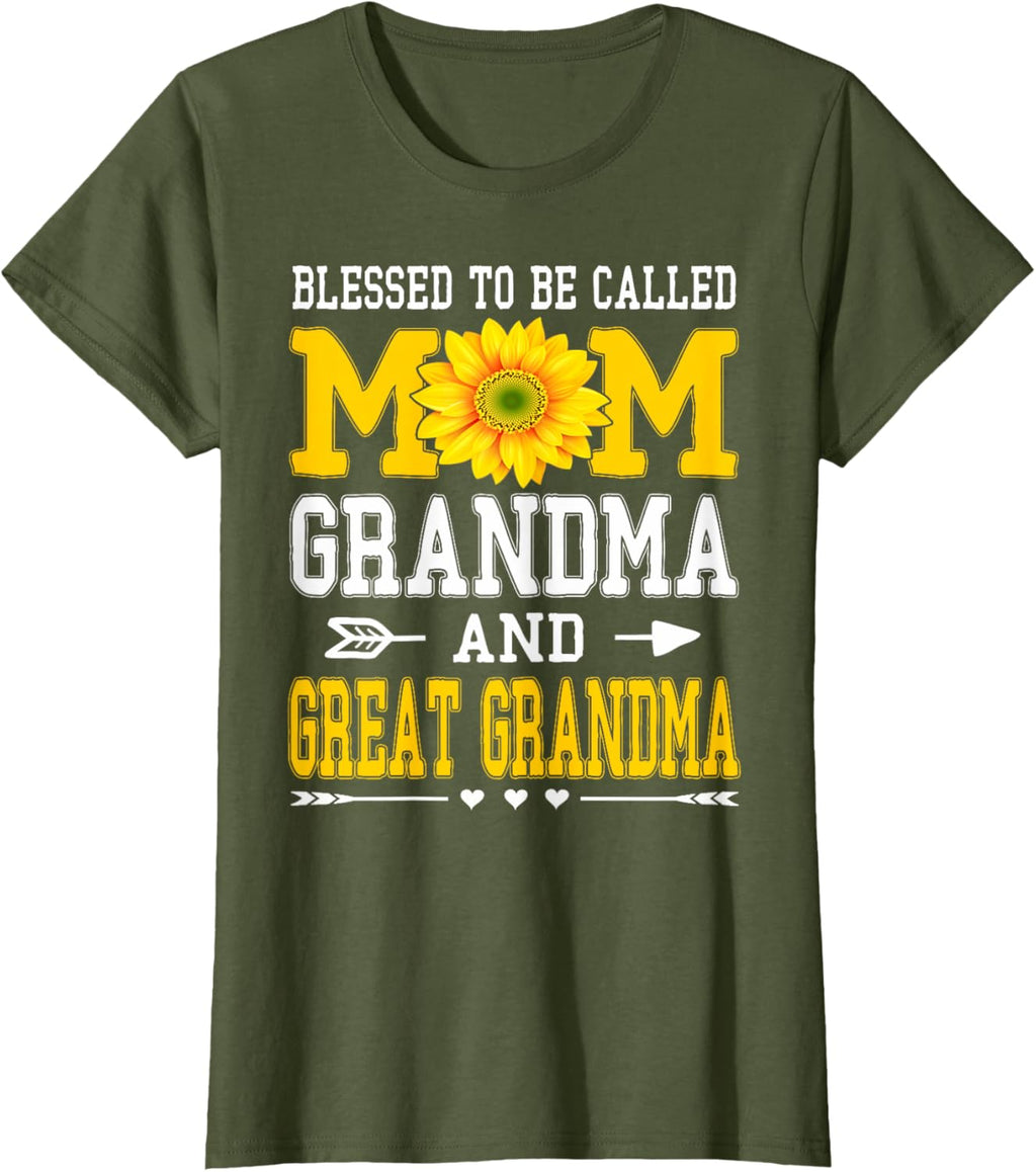 Blessed To Be Called Mom Grandma Great Grandma Mother's Day Mother Shirt