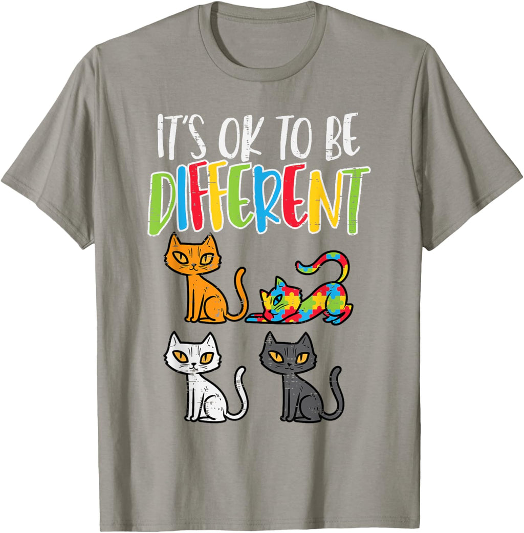 Its Ok To Be Different Cat Puzzle Cute Autism Awareness Kids