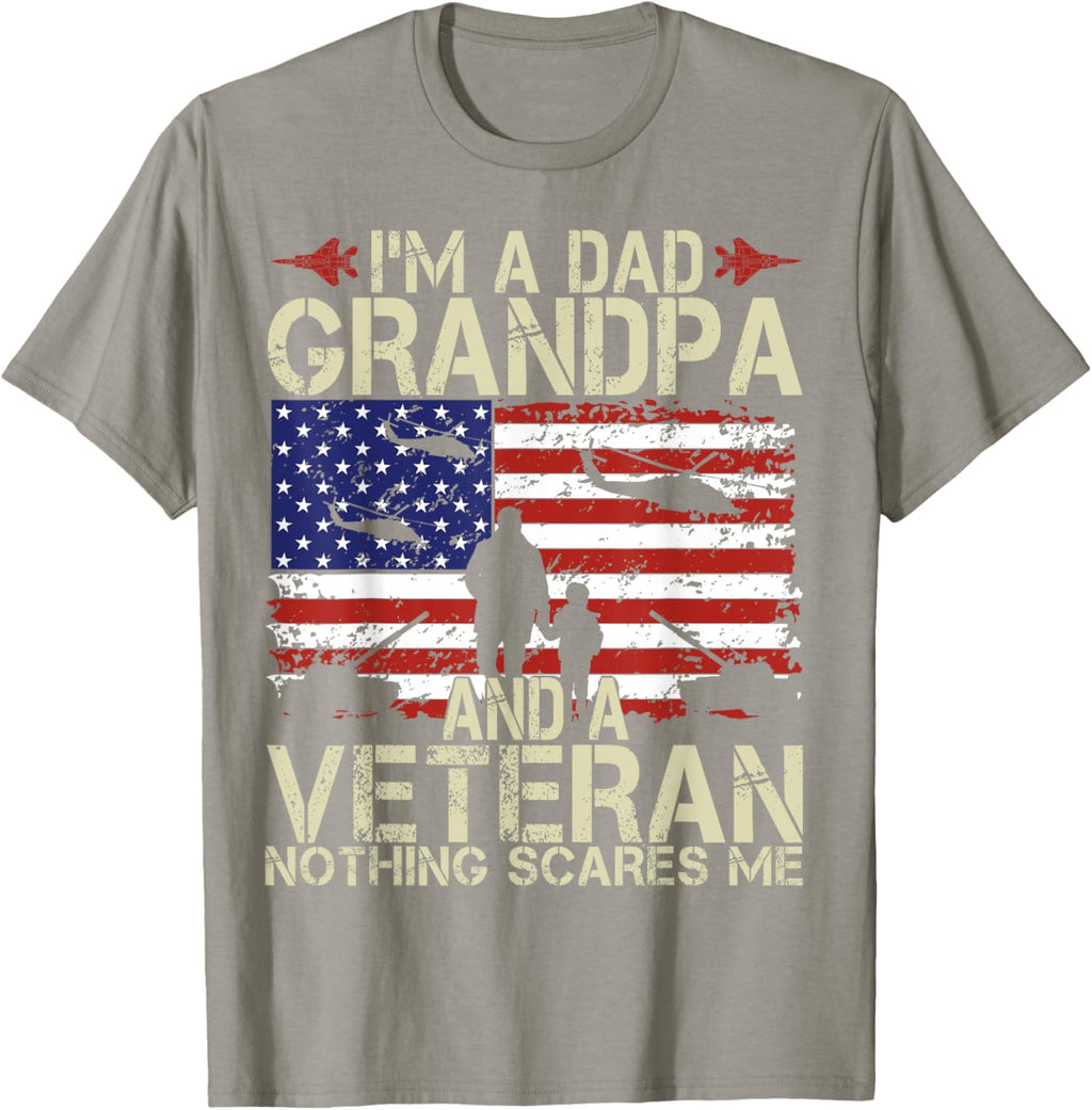I'm A Dad Grandpa And Veteran Fathers Day Papa Grandpa Gifts
