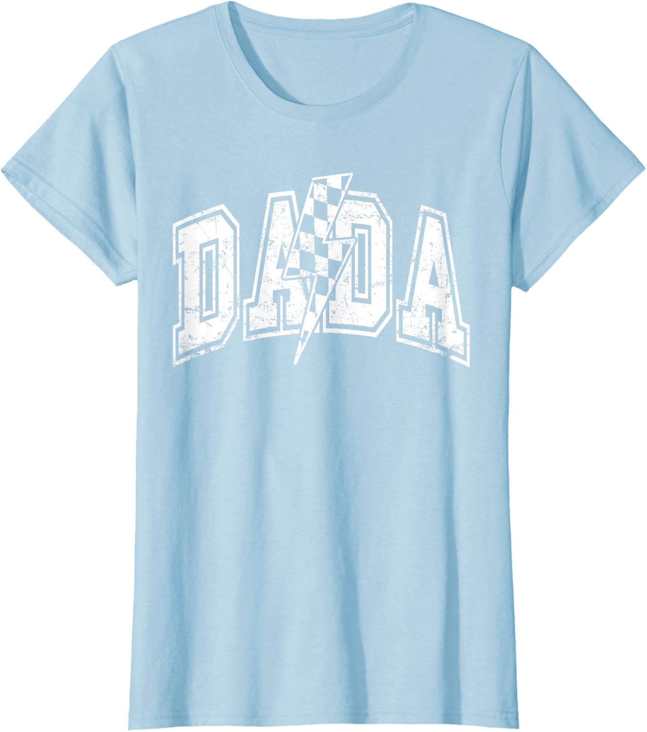 Dada Lightning Bolt Checkered Varsity Dad Men Father's Day