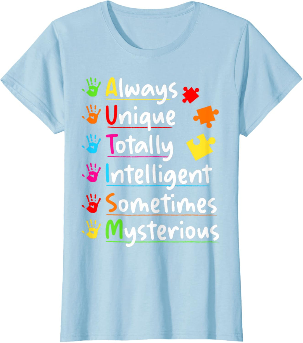 Always Unique Autism Awareness Totally Intelligent Kids