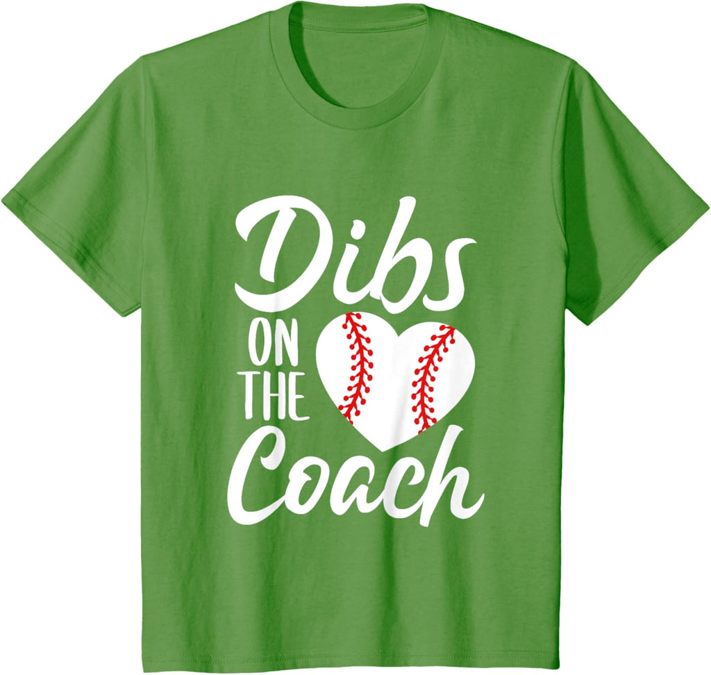 Dibs On The Coach Funny Baseball Heart Cute Mother's Day