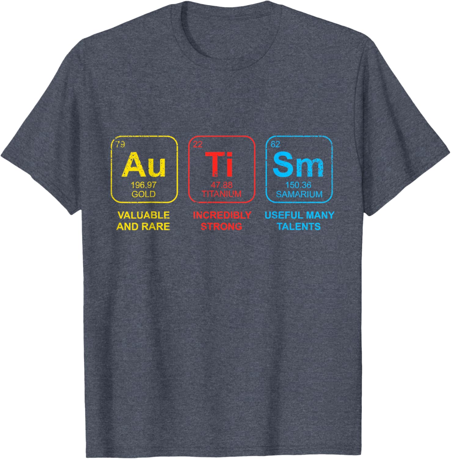 Autism Awareness Women Men Kids Elements Periodic Table ASD