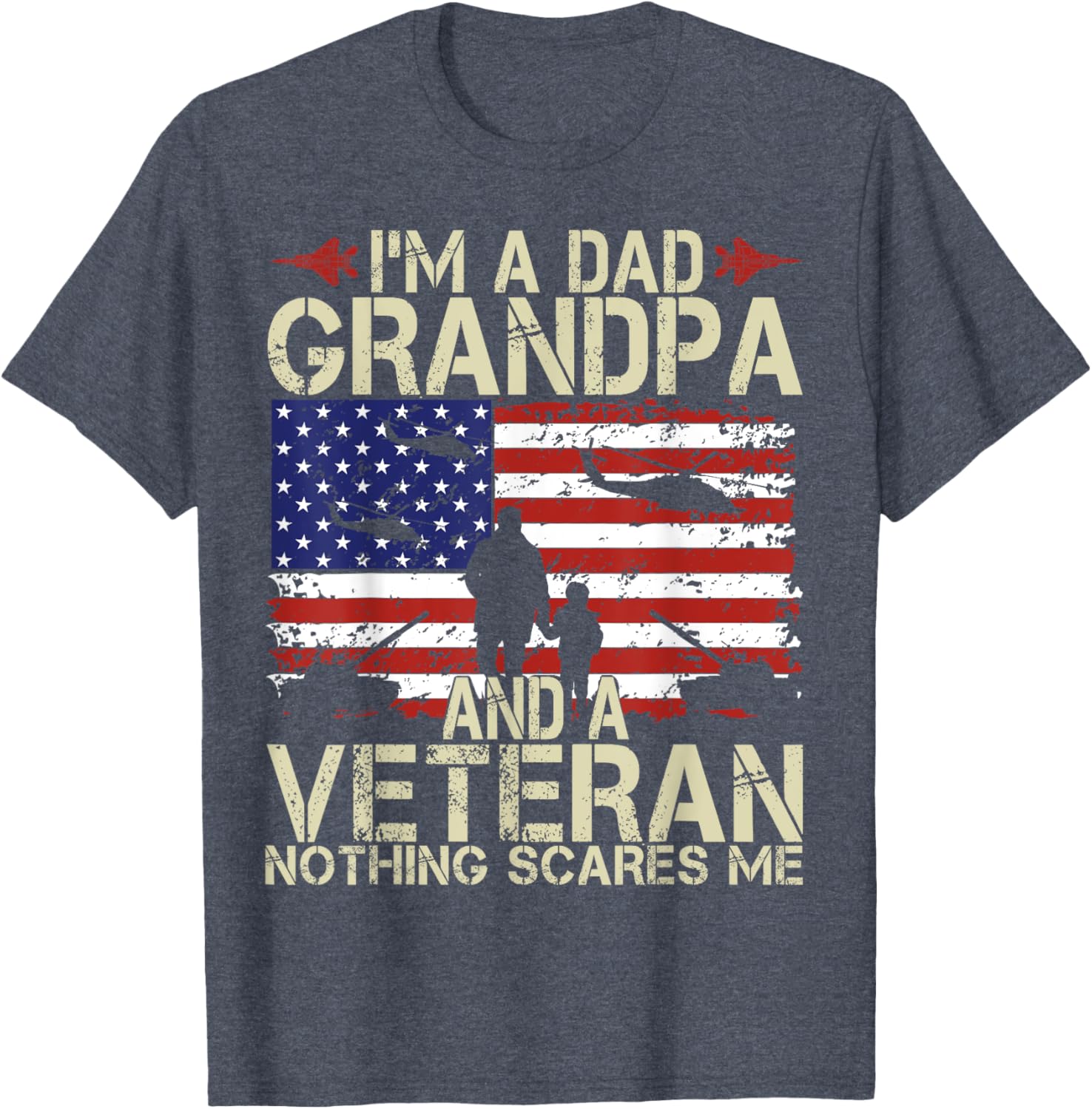 I'm A Dad Grandpa And Veteran Fathers Day Papa Grandpa Gifts