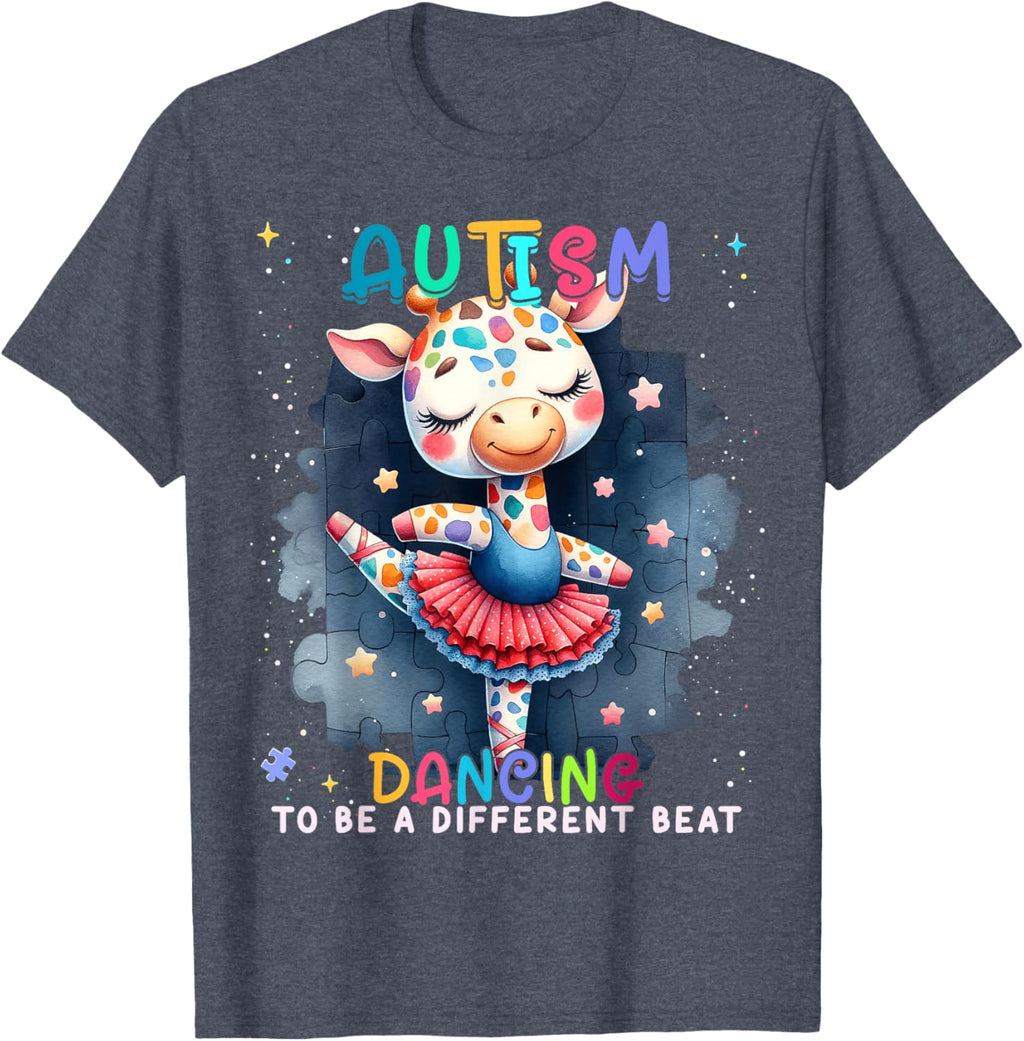 Autism Awareness Cute Unicorn Dancing To A Different Beat