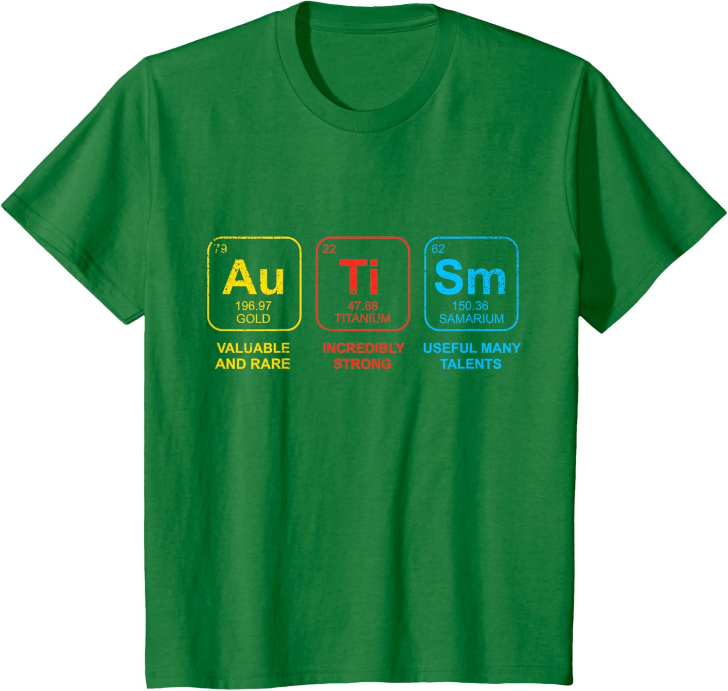 Autism Awareness Women Men Kids Elements Periodic Table ASD