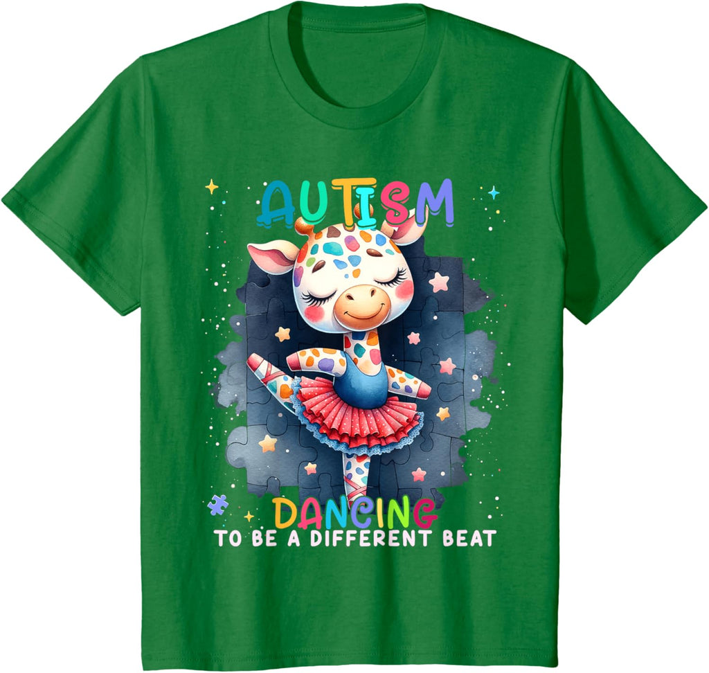 Autism Awareness Cute Unicorn Dancing To A Different Beat