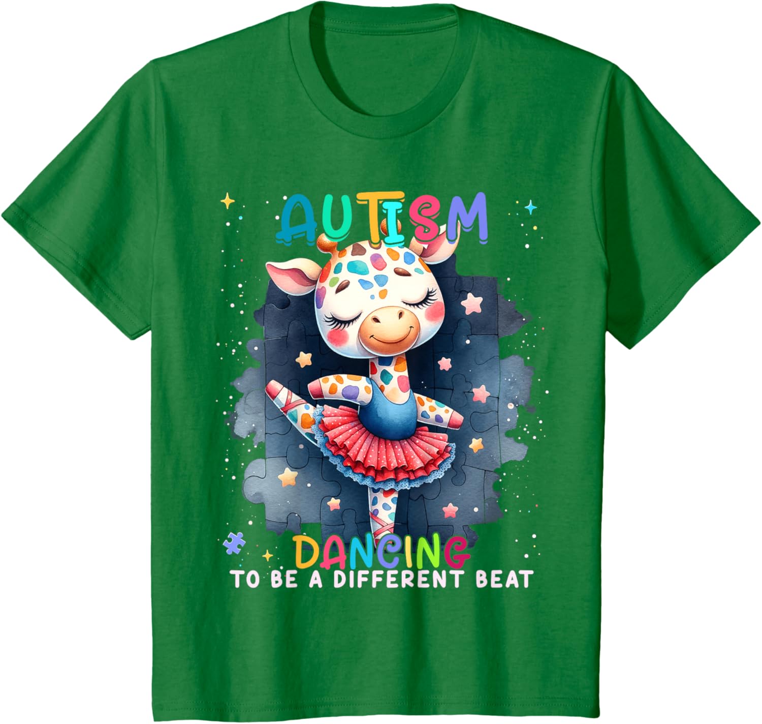 Autism Awareness Cute Unicorn Dancing To A Different Beat