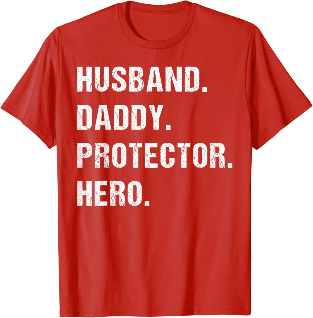 Husband Daddy Protector Hero Fathers Day Gift For Dad Wife