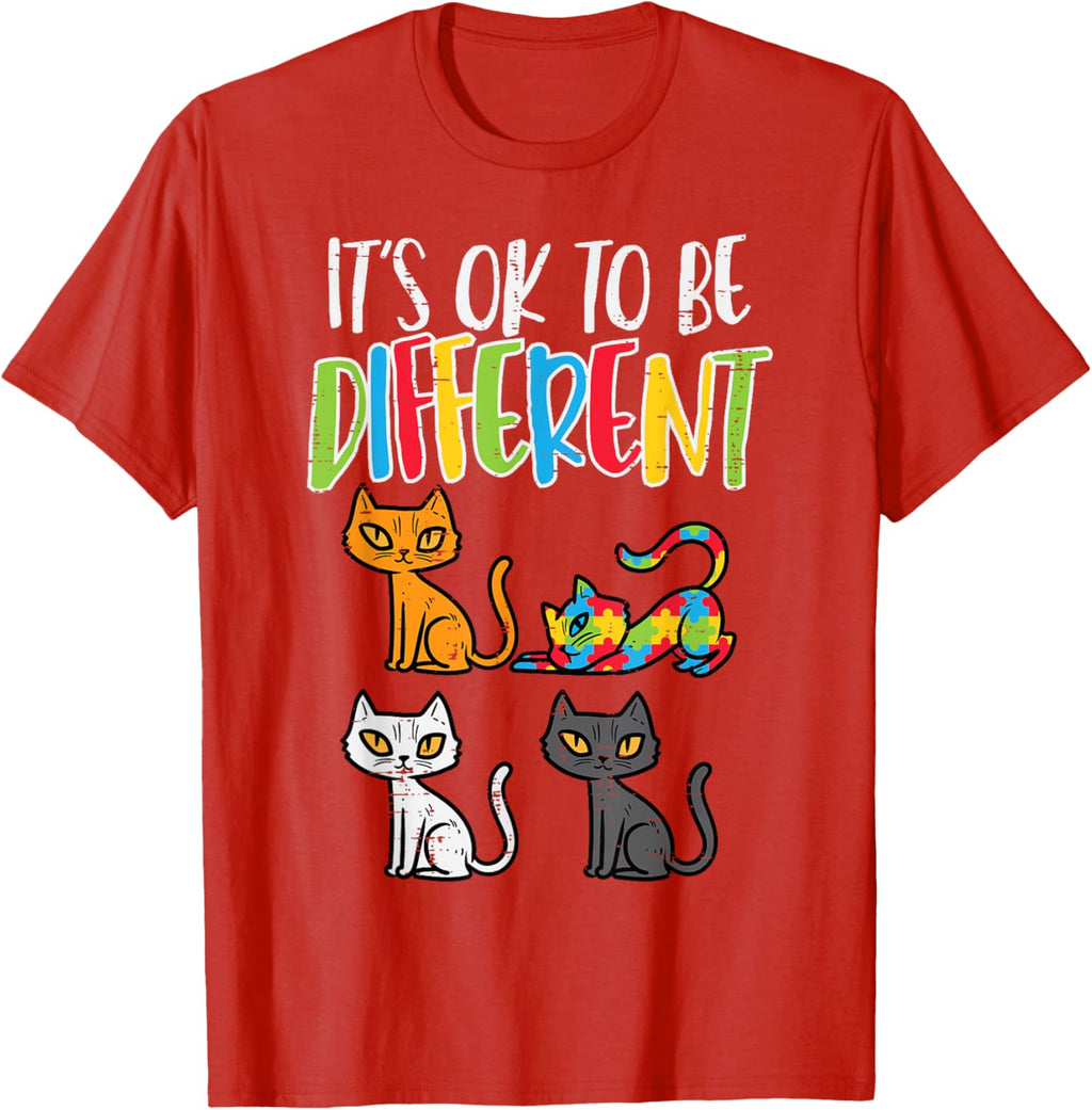 Its Ok To Be Different Cat Puzzle Cute Autism Awareness Kids