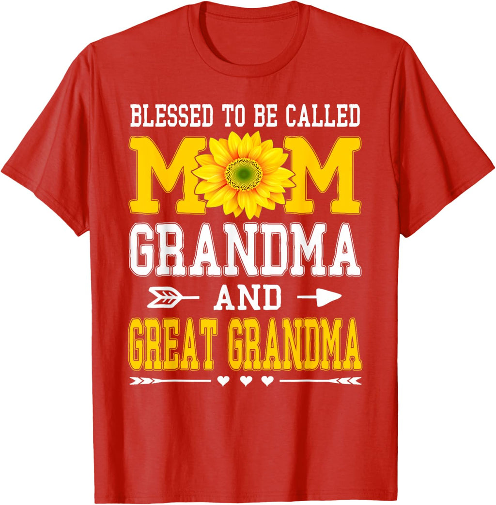 Blessed To Be Called Mom Grandma Great Grandma Mother's Day Mother Shirt