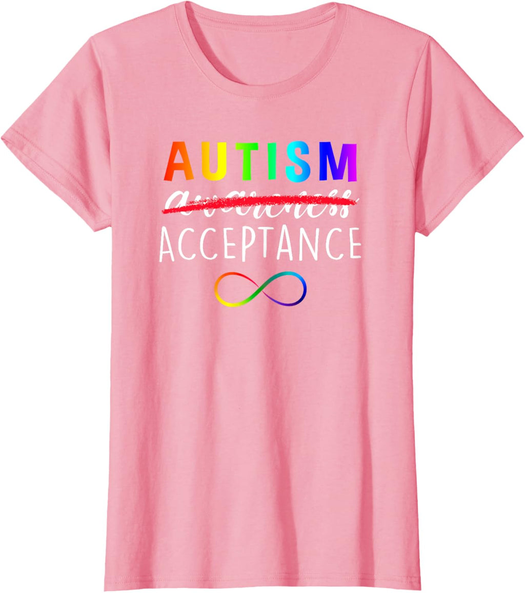 Autism - Red Instead - Acceptance Not Awareness
