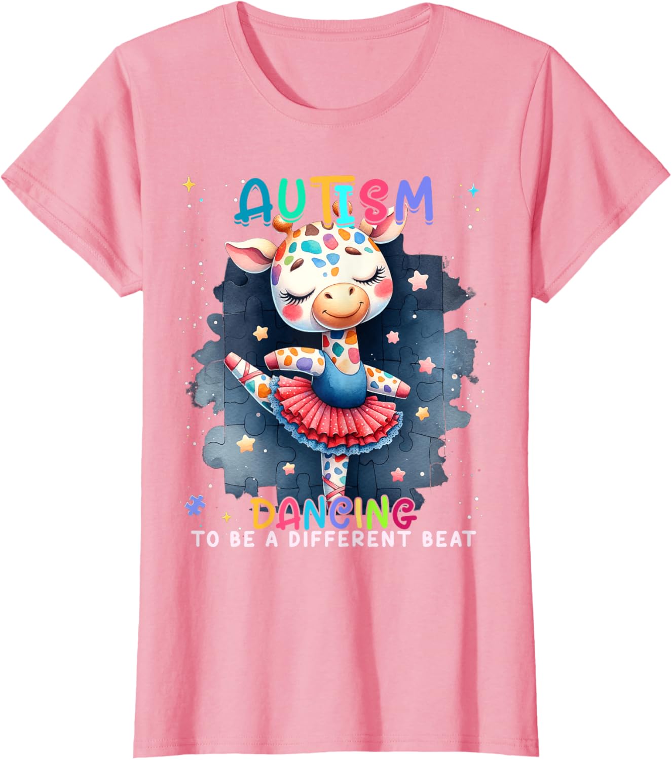 Autism Awareness Cute Unicorn Dancing To A Different Beat