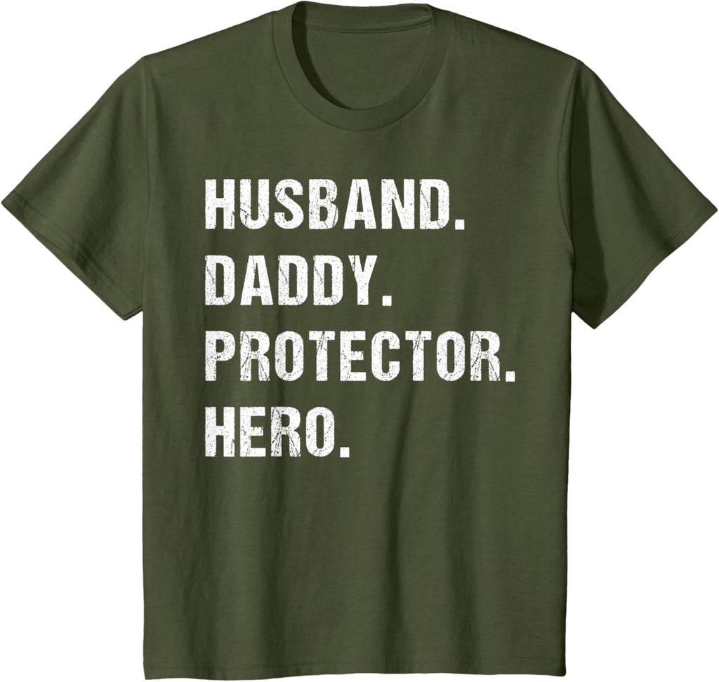 Husband Daddy Protector Hero Fathers Day Gift For Dad Wife
