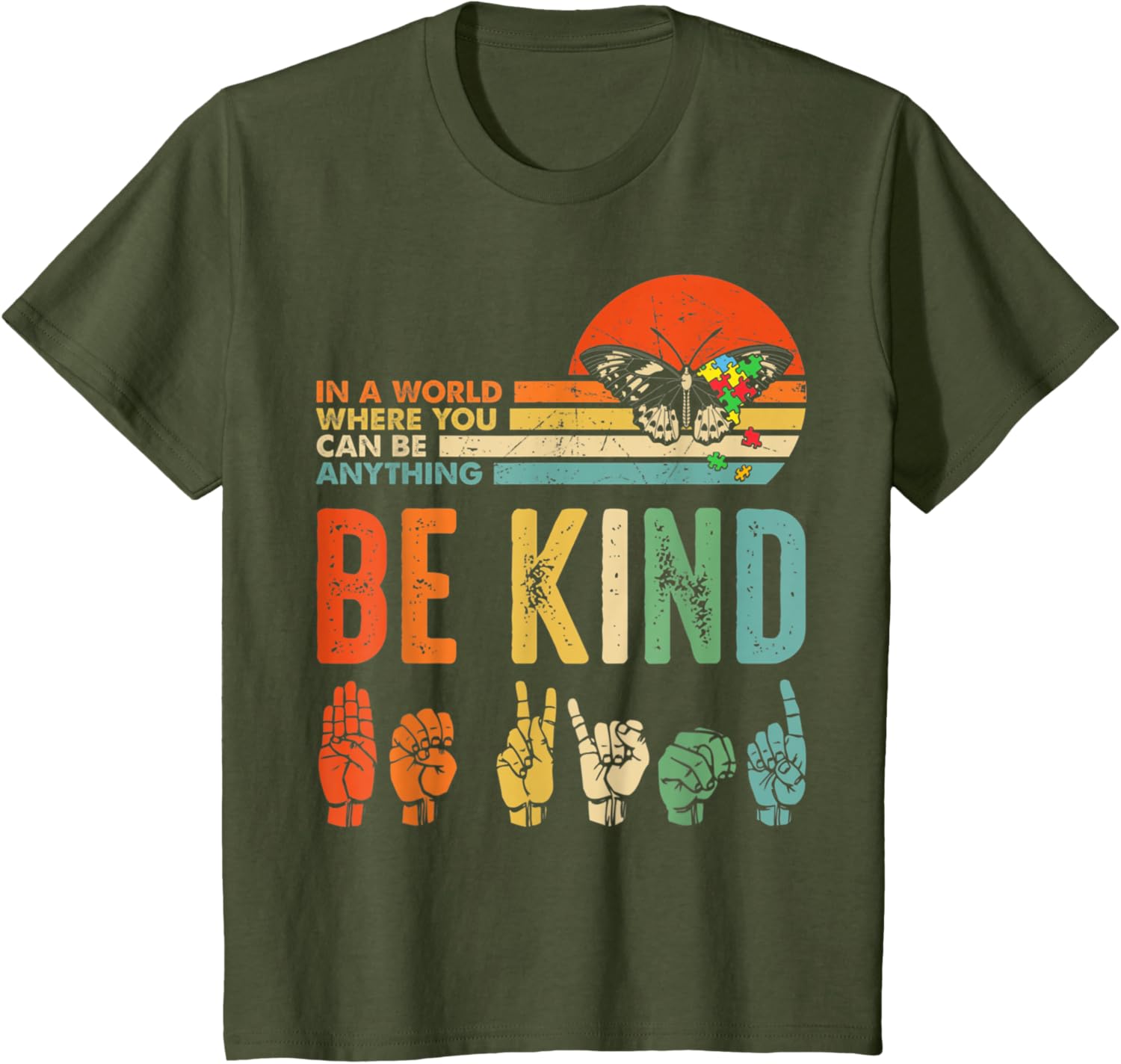 In A World Where You Can Be Anything Be Kind Kindness Autism