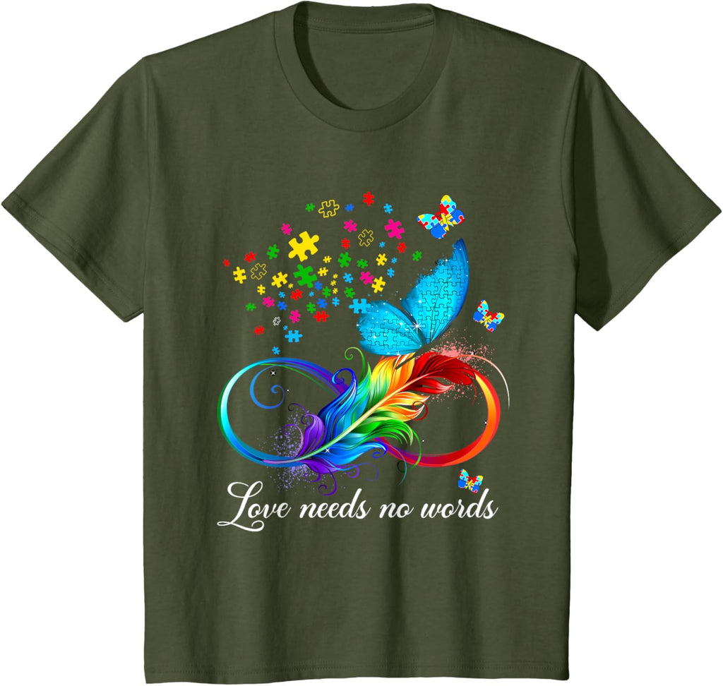 Love Needs No Words Autism Kids Mom Support Autism Awareness