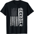 Grandpa Vintage American Flag Father's Day 4th of July Papa