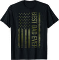 Best dad ever american military camouflage flag gift father