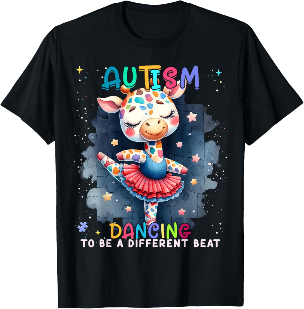 Autism Awareness Cute Unicorn Dancing To A Different Beat