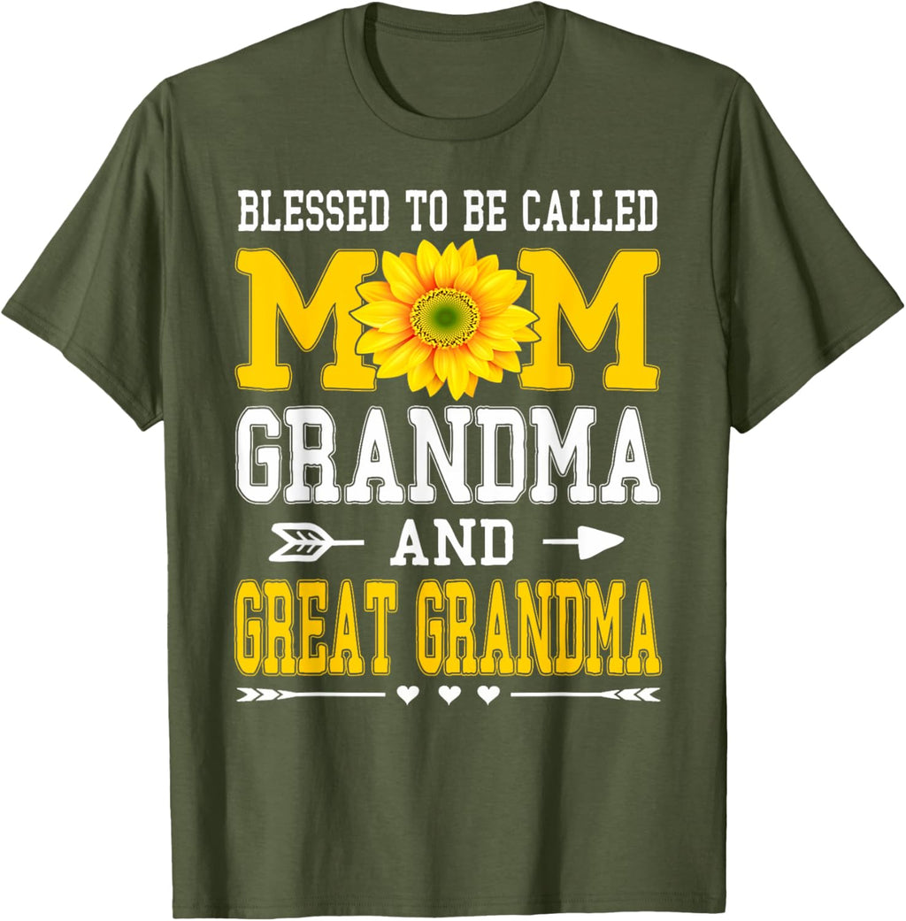 Blessed To Be Called Mom Grandma Great Grandma Mother's Day Mother Shirt