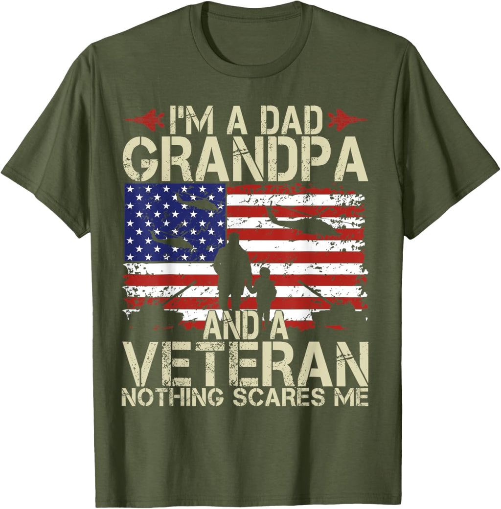 I'm A Dad Grandpa And Veteran Fathers Day Papa Grandpa Gifts