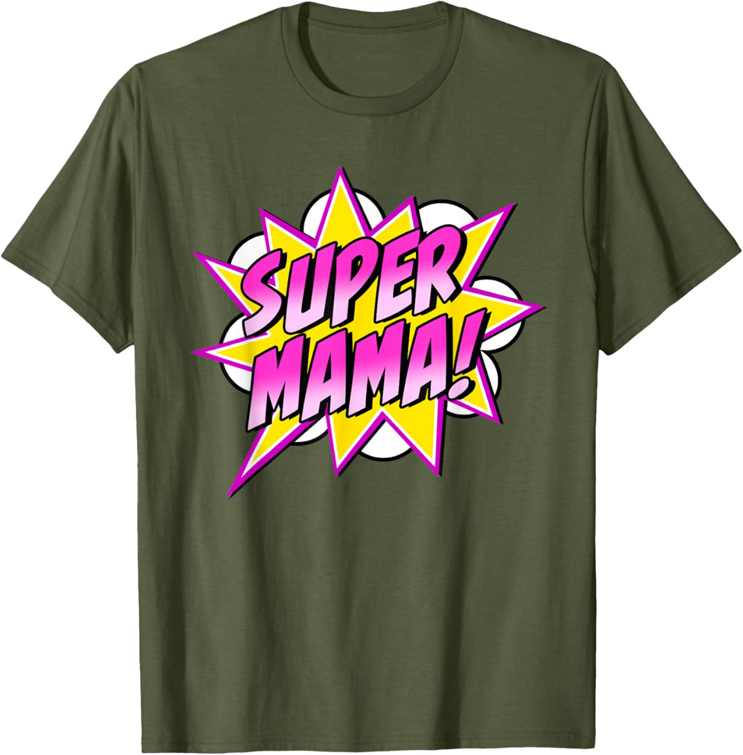 Super Mama Comic Book Superhero Mother's Day
