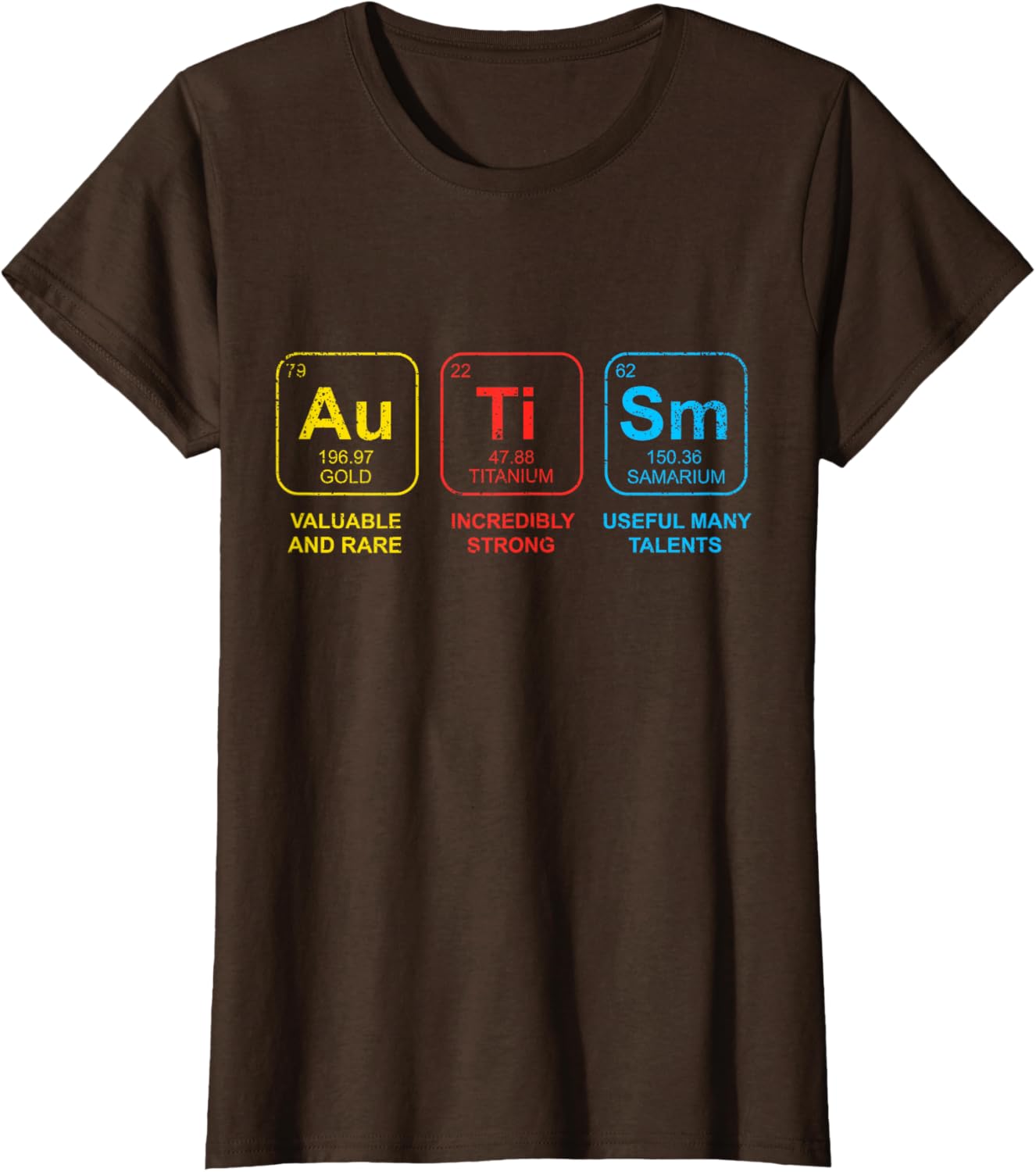 Autism Awareness Women Men Kids Elements Periodic Table ASD