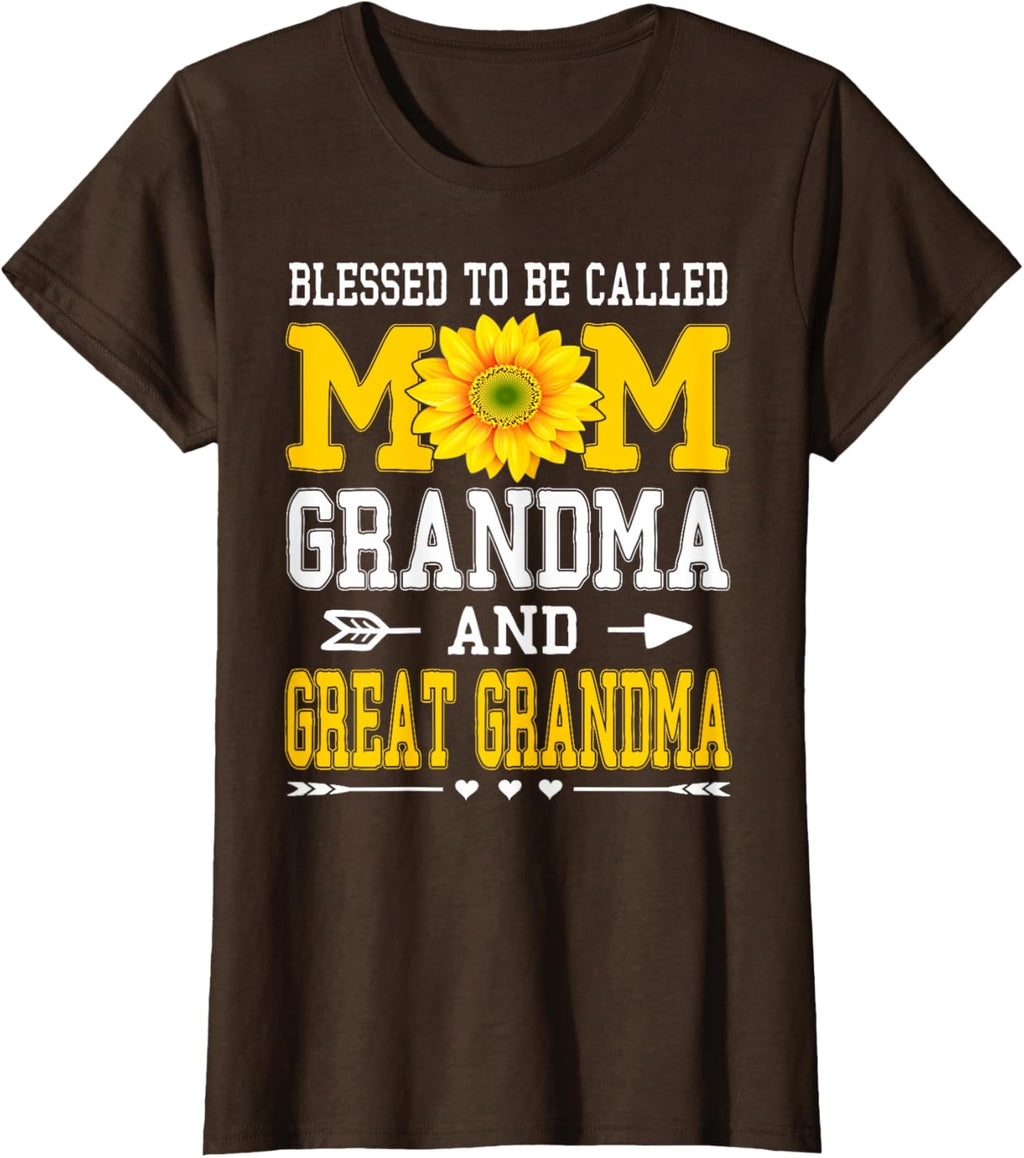 Blessed To Be Called Mom Grandma Great Grandma Mother's Day Mother Shirt